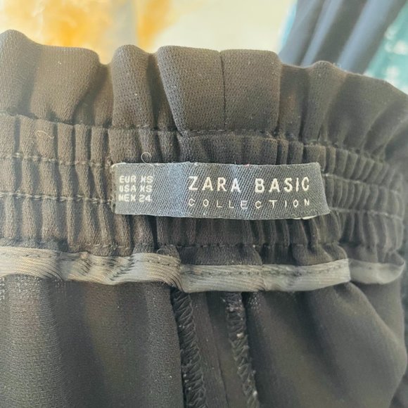 Wide leg cropped black pants - Picture 3 of 3